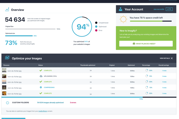 Imagefy optimisé vos sites web grace à la gestion de vos images