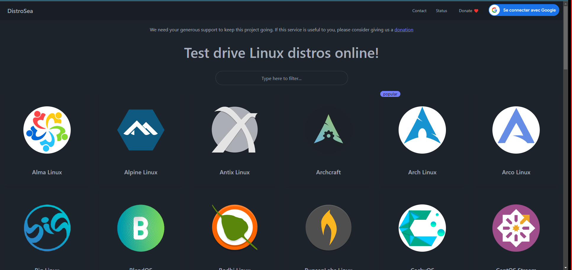 test de version et distrib linux