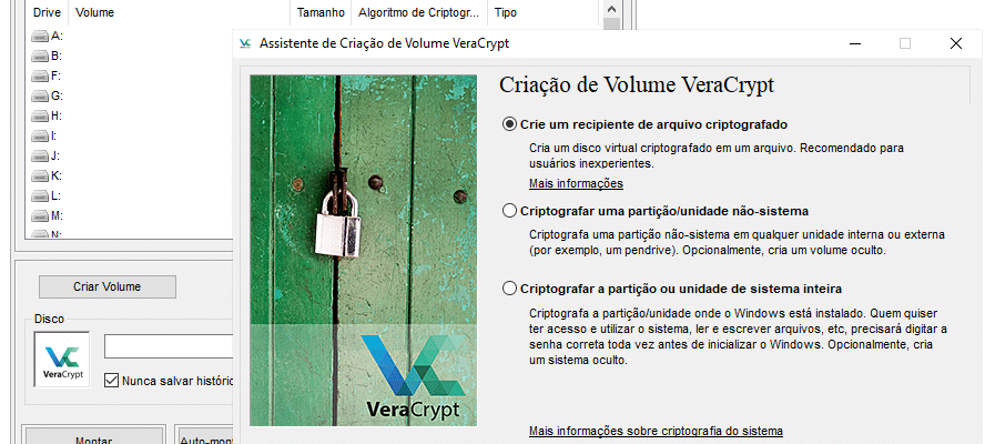 Veracrypt-interface