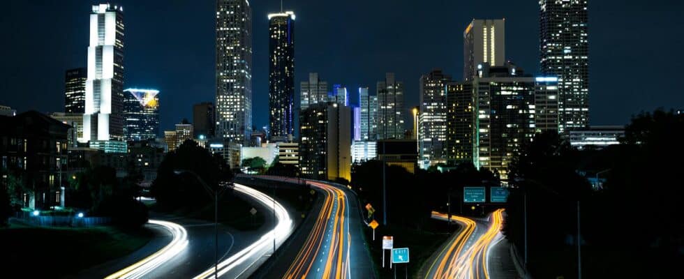 time lapse cars on fast motion